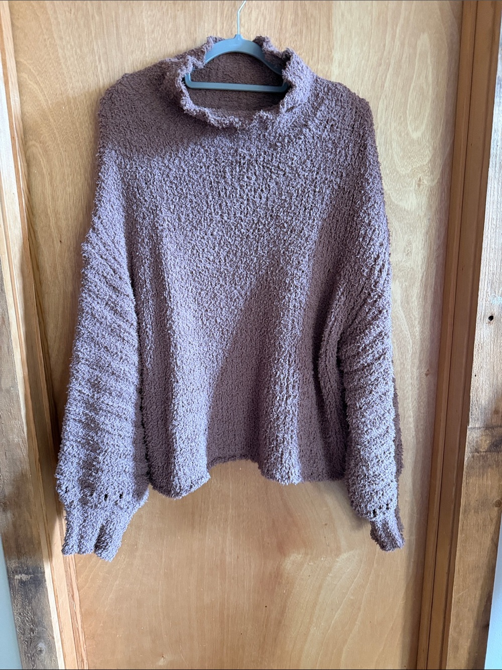 easel Plush Turtleneck Sweater in Dusty Mauve